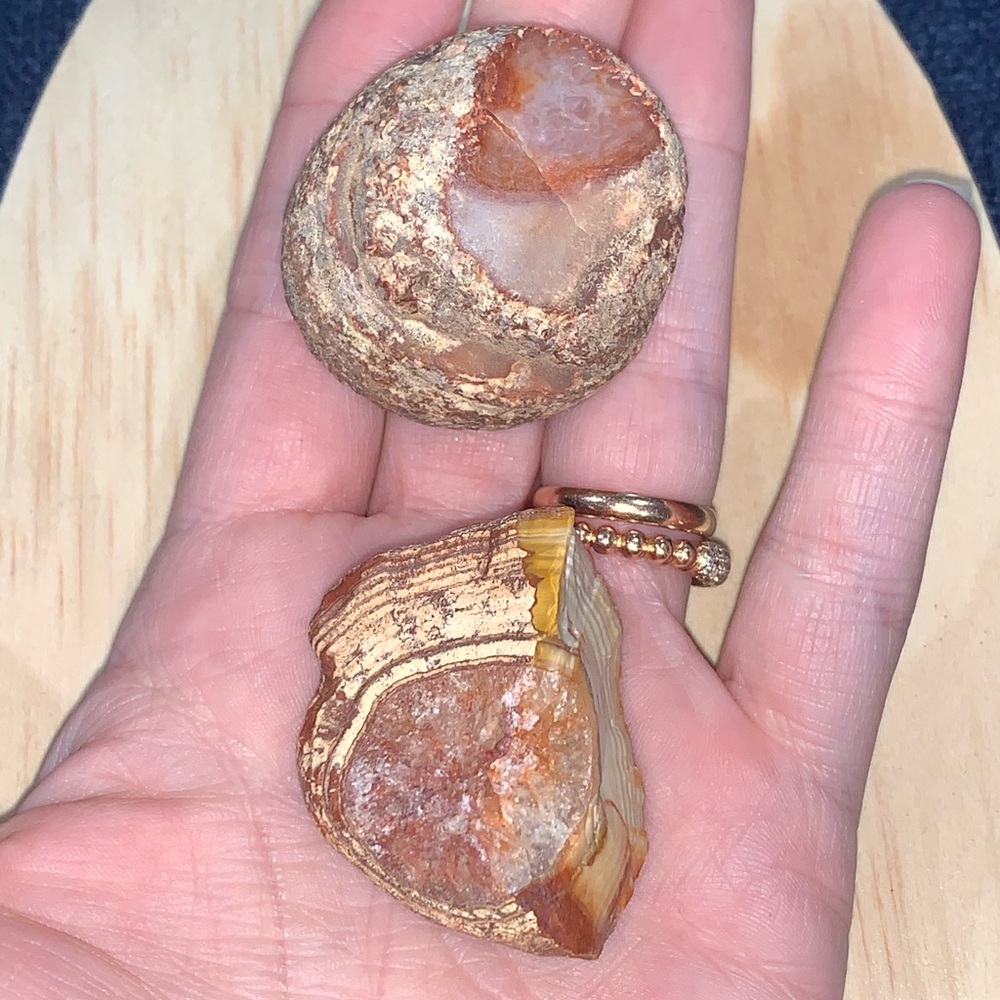 Bahia agate pair